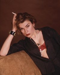 Edwige Belmore with cigarette