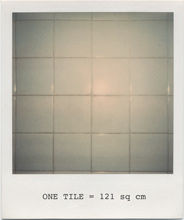 white tiles, MoMA bathroom (Robert Ryman)